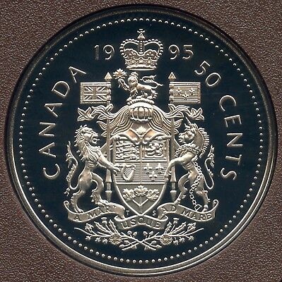 1995 Canada Proof Frosted 50 Cent Coin