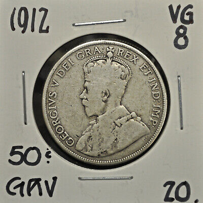 1912 Canada 50 Cents VG-8