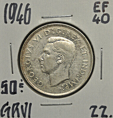 1946 Canada 50 Cents EF-40