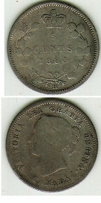 1880 H 5 CENT SILVER