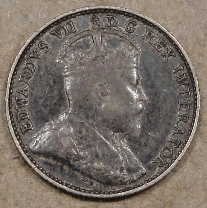 Canada 1903 Silver Five Cents Better Circulated Grade Coin
