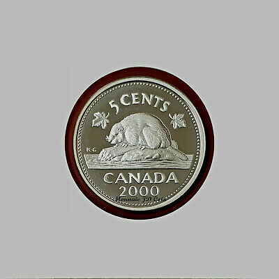 2000 Canada 5 Cents Sterling Silver Proof Coin From Set