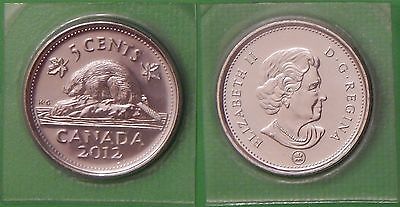 2012 Canada Nickel Sealed in Cellophane
