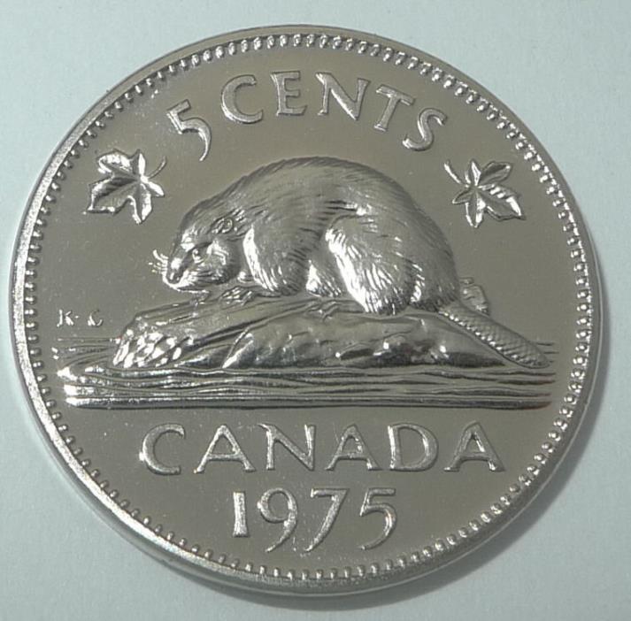CANADA / 1975 / 5 CENTS / SPECIMEN / FROM MINT SET