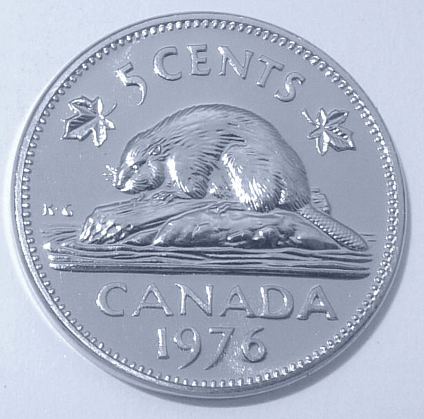 CANADA / 1976 / 5 CENTS / SPECIMEN / FROM MINT SET