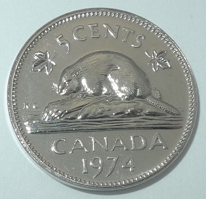CANADA / 1974 / 5 CENT / SPECIMEN / FROM MINT SET