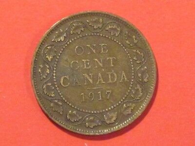 **** 1917 Canada Large Cent - Very good example.  KM# 21