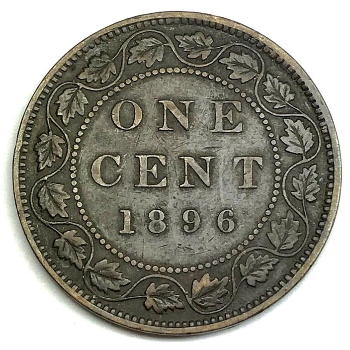 1896 Canada One (1) Cent - Queen Victoria - 123 YEARS OLD! (DD2289)
