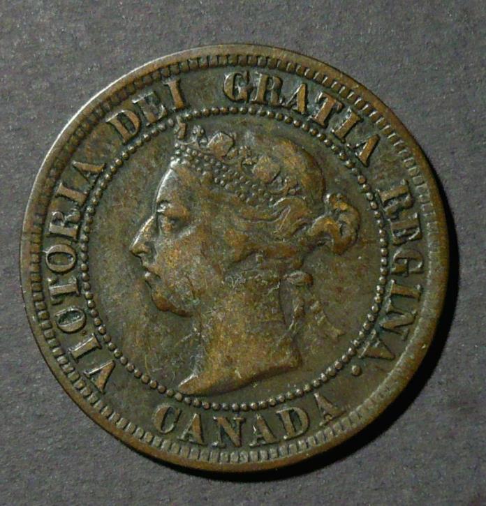 1891 Canada Large 1 Cent - LDLL - Closed C in Canada