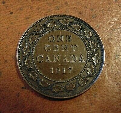 1917 CANADA Canadian Large cent penny copper