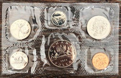 1972 Canada Uncirculated Proof-Like 6 Coin Set with COA