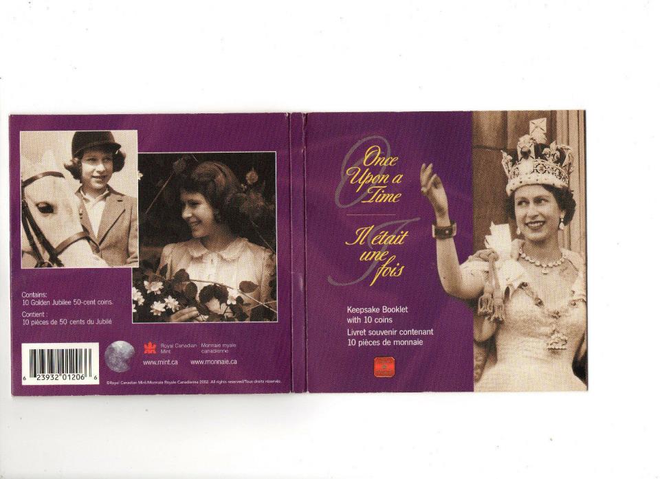 Half Dollars Canada Queen Elizabeth Golden Jubilee Pkg (10) Uncirculated 50 Year