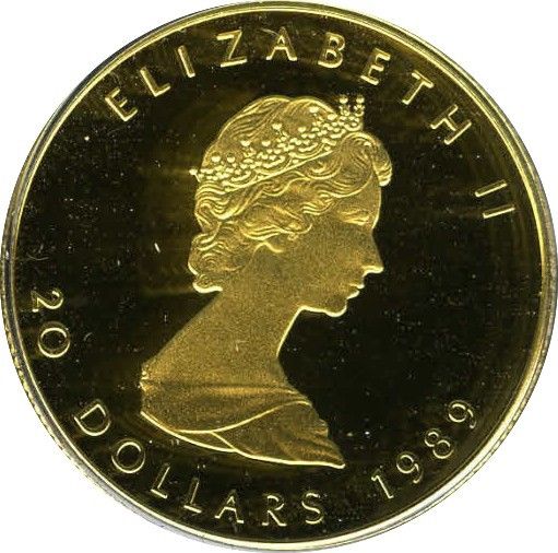 1989 Elizabeth II 1/2 oz coin