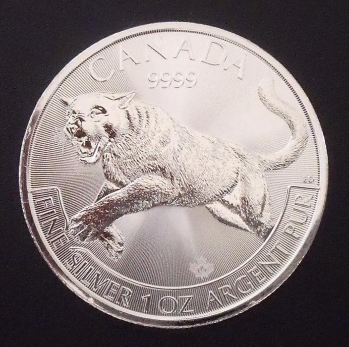 Set Of 3 Canadian BU 1 oz .9999 Silver Predator Series Coins