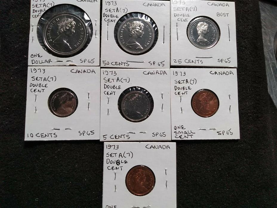 1973 Canada double penny coin set