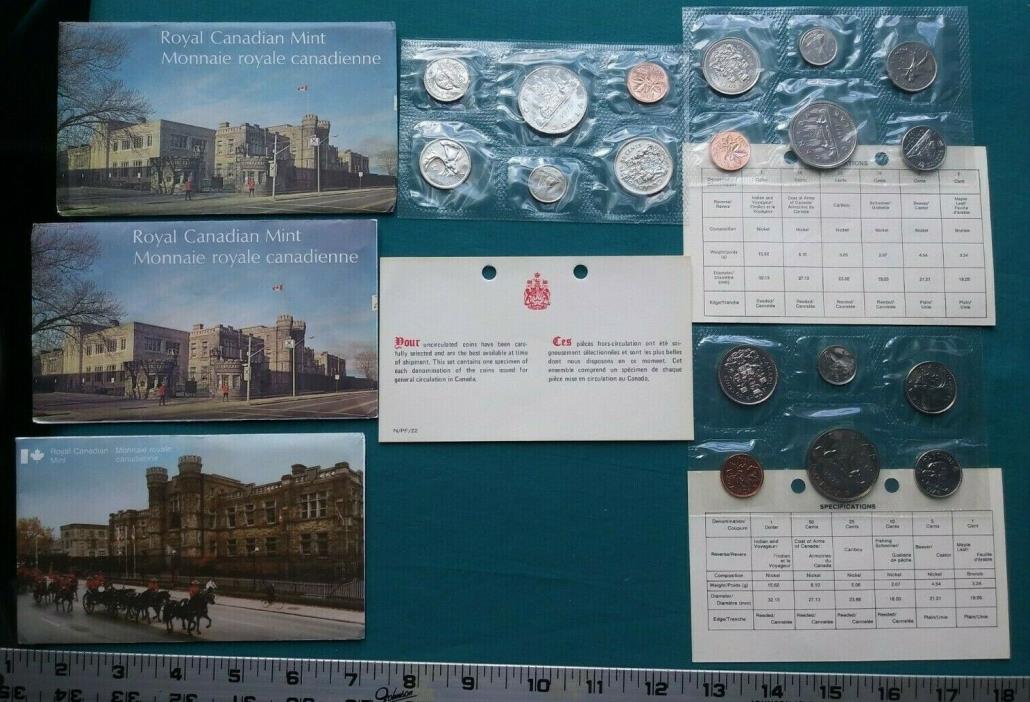 1 set of 1976, 1977, 1978 Canada Royal Canadian Mint year sets #1758