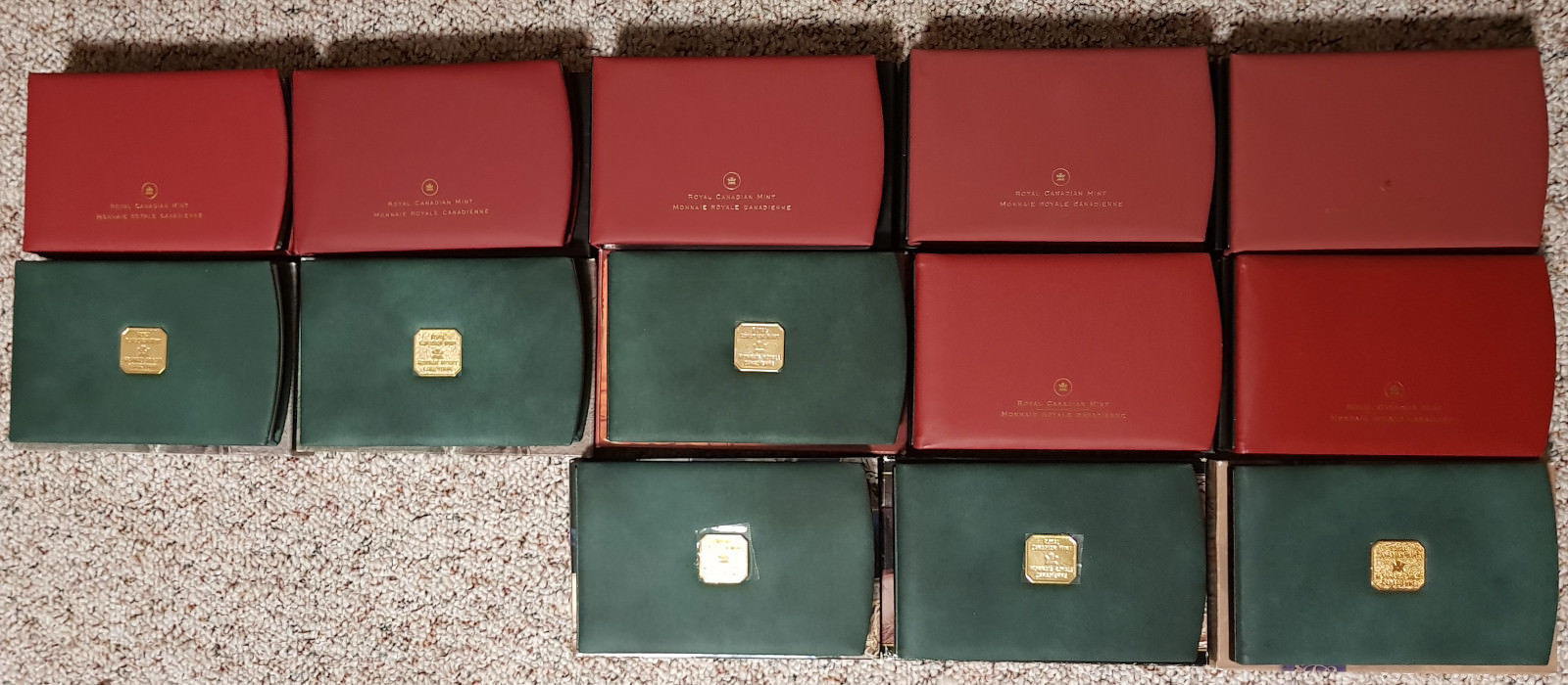 13 Proof Sets 2000 to 2011 Royal Canadian Mint each with COA