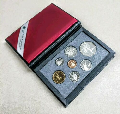 1991 CANADA 7 COIN PROOF SET - ROYAL CANADIAN MINT FRONTENAC SILVER DOLLAR