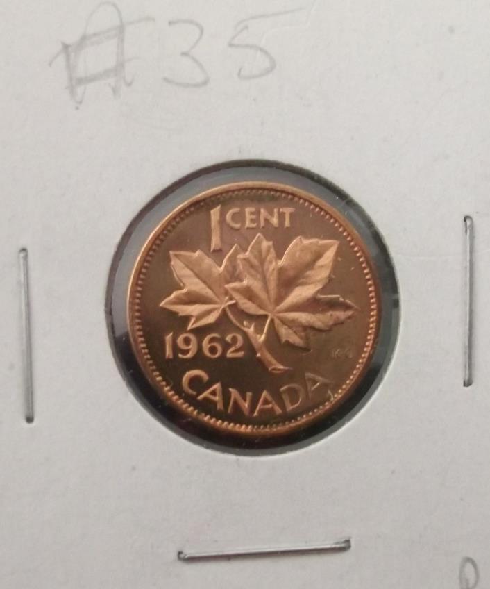 1962 CANADIAN ON CENT COIN UNCIRCULATED CONDITION,GRADE IT YOURSELF (REF35)