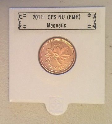 CANADA 2011 New 1 cent Multi-Ply Plated Steel MAGNETIC (BU From roll)