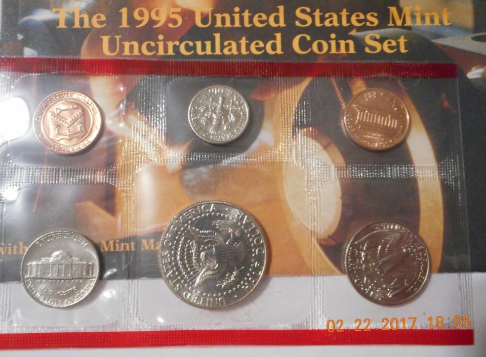 2 1995 U.S. MINT UNCIRCULATED SETS- DENVER AND PHILADELPHIA-