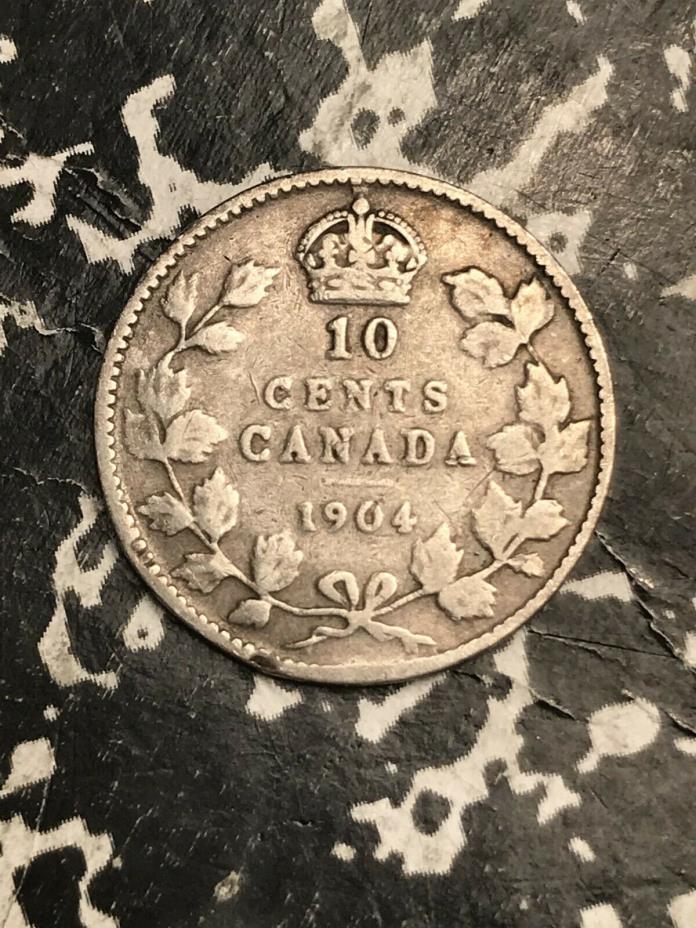 1904 Canada 10 Cents Lot#L1438 Silver!