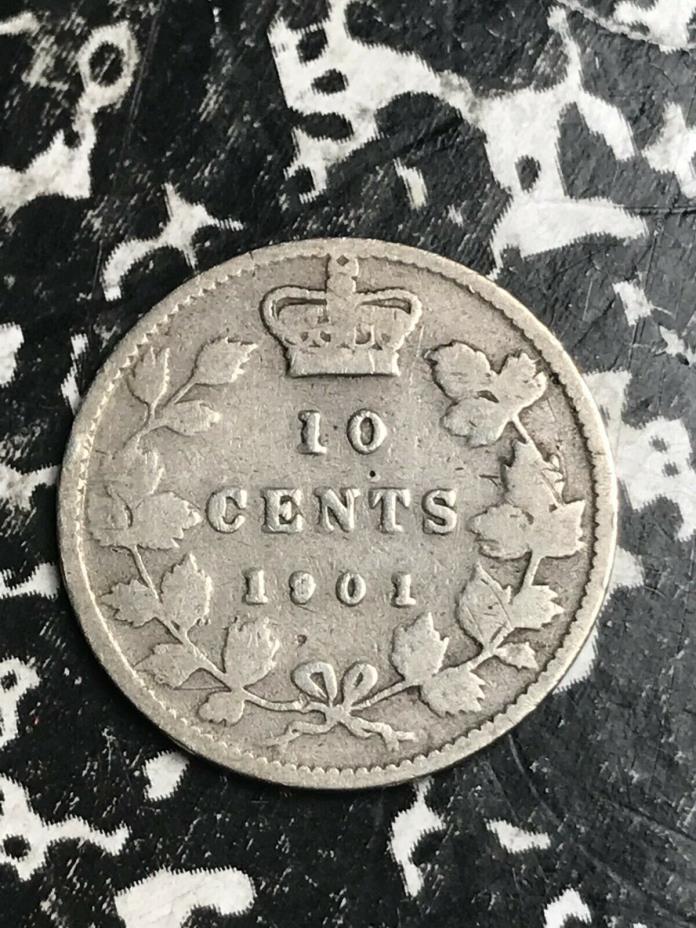 1901 Canada 10 Cents Lot#L1431 Silver!