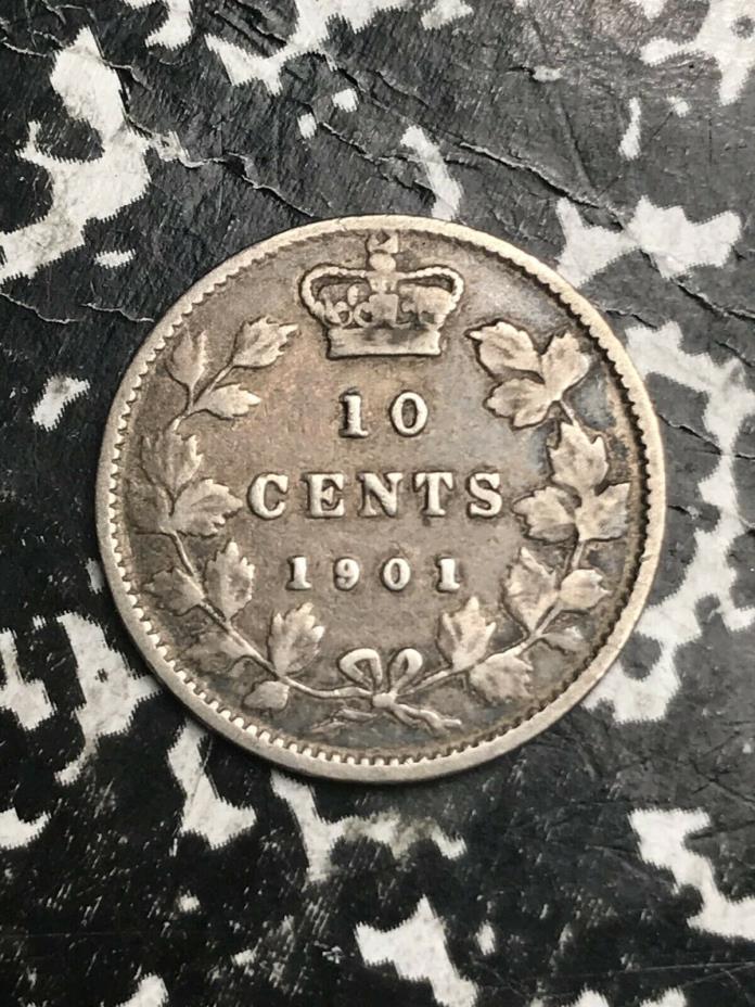 1901 Canada 10 Cents Lot#L1429 Silver!