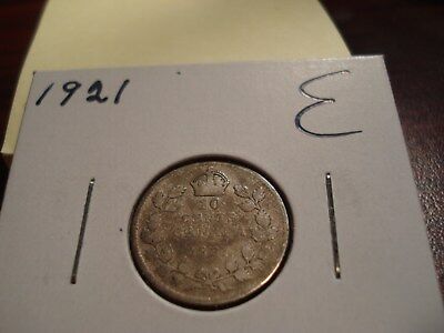 1921 - Canada 10 cent - Silver Canadian dime
