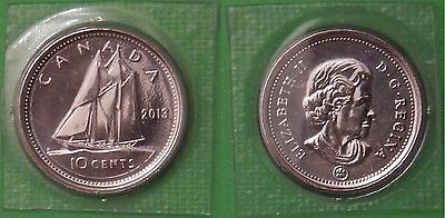 2013 Canada Dime Sealed in Cellophane