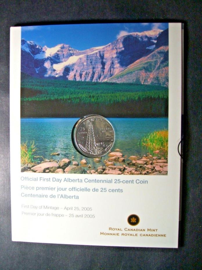 2005 Canada  Alberta 25 Cent First Day Cover   Sealed