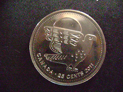 CANADA-2011-25 cents- Falcon- Fine