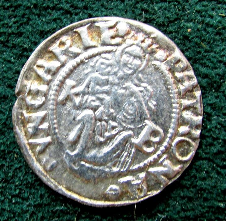 Silver Denier Coin Hungary 1545