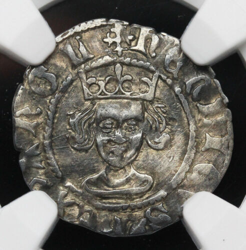 ENGLAND, Henry VI Silver Penny, Calais, S-1879, Eye Hoard, NGC XF40