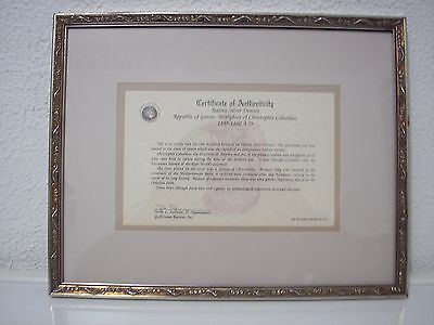 Framed Italian 1339 1460 AD Italian Silver Denaro Coin Gulfstream Rarities Issue