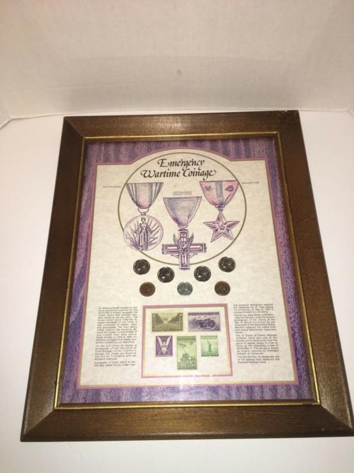Kennedy Mint Heritage Collectors Series Emergency Wartime Coinage framed set
