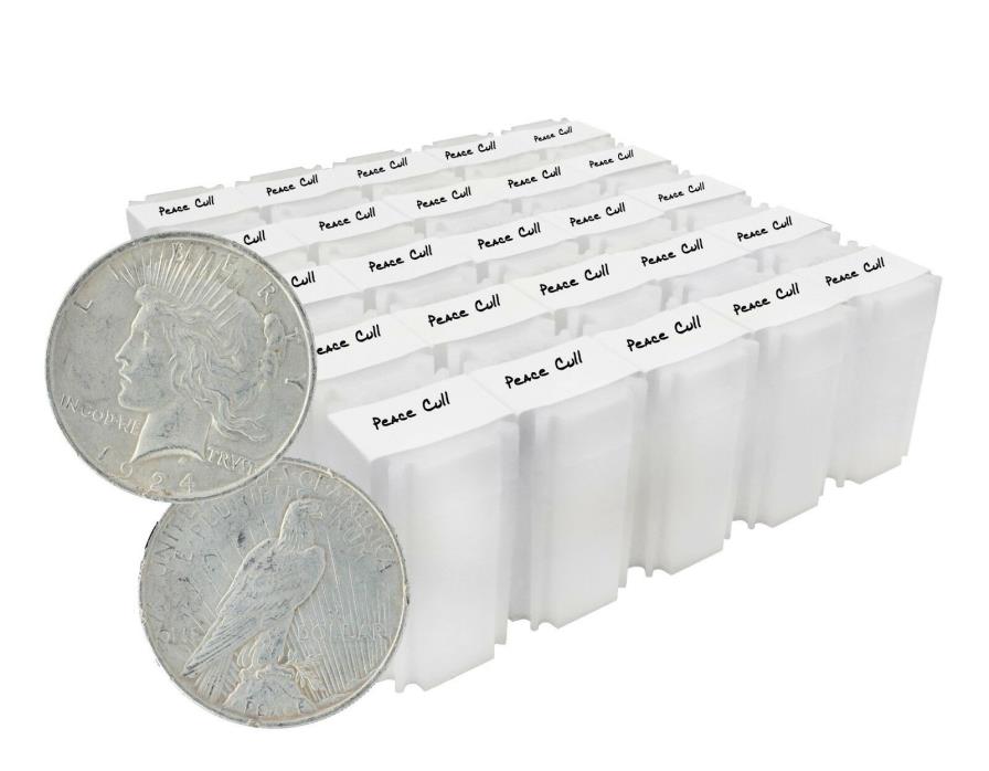 Silver Peace Dollar Cull Lot of 1,000 Mix Dates and Mint Marks 1922 to 1935