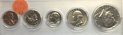 1986 BIRTH YEAR SET - KENNEDY HALF (5 COINS) REALLY NICE OLD COINS #2