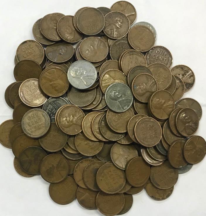 1 POUND WHEAT CENT BAG - NO 1940'S OR 1950'S - FOUND IN KENTUCKY WHISKEY BARRELS
