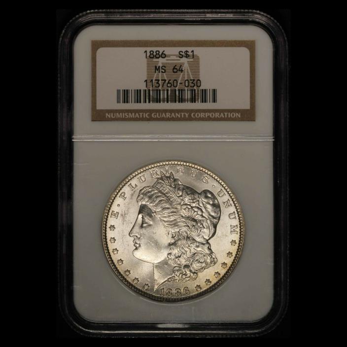 1886 Morgan Silver Dollar NGC MS 64 - VAM 1A Top 100 - Free Shipping USA