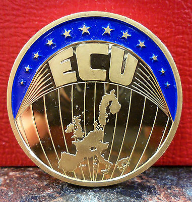 Beautiful Large Proof 2000 EUROPA ECU Medal