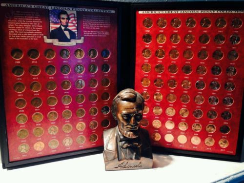 lincoln Penny Collection Set 1909-2017 with display case