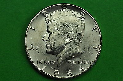 1964-D  AU   Kennedy  SILVER  Half  Dollar (90% Silver)