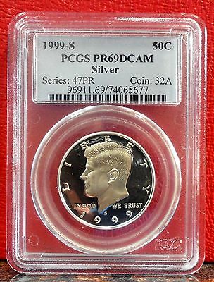 Beautiful Key 1999S Silver PCGS Proof 69 DCAM Registry Grade Kennedy Half Dollar
