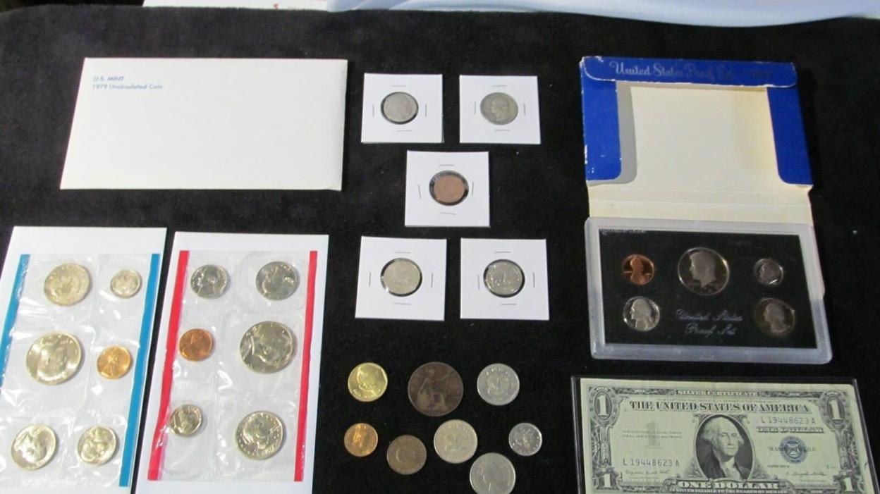 COINS LOT MINT+PROOF+1954 90% SILVER QUARTER +WHEAT+1936 INDIAN HEAD+MORE~~#B57