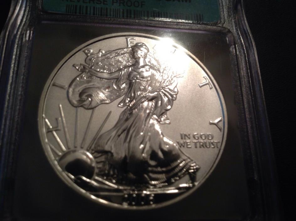 2006-P  SILVER EAGLE  20th  ANNIVERSARY PR 70 DCAM Reverse Proof ICG