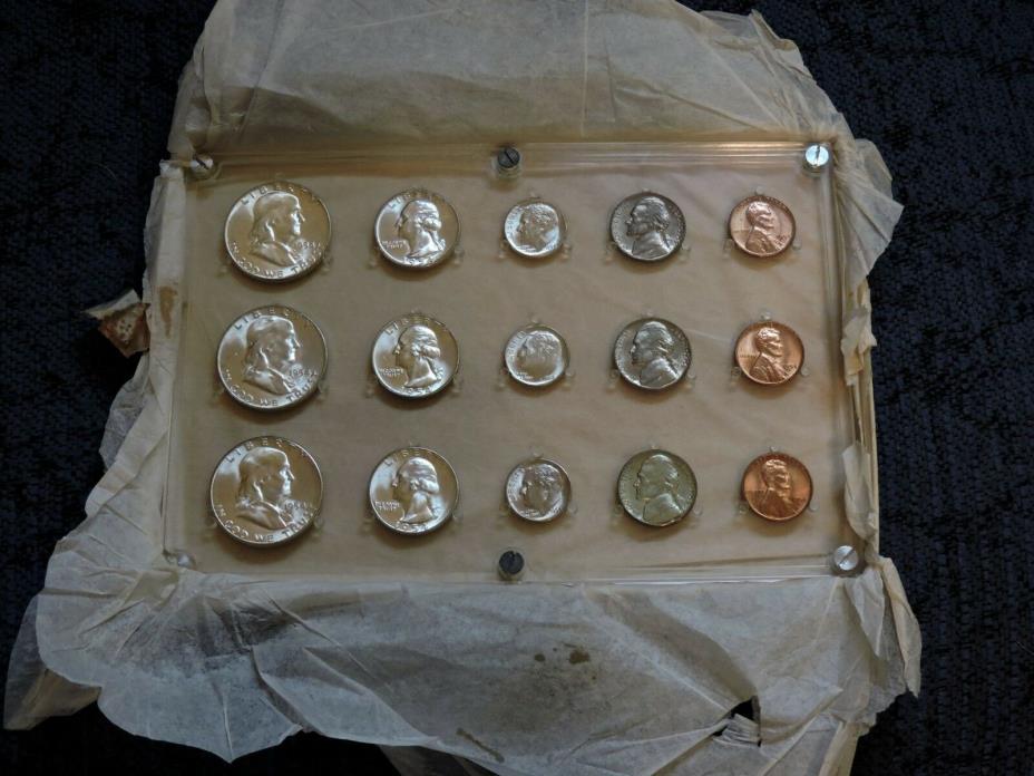 1954 CHOICE TO GEM BU MINT SET - FBL halves - OUTSTANDING!