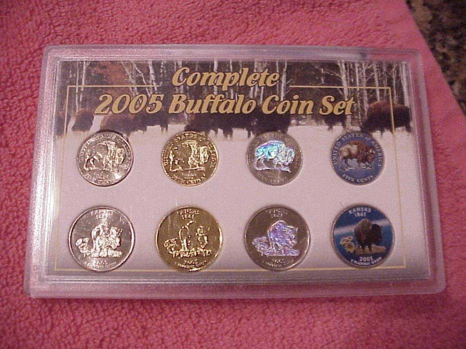 COMPLETE  2005 BUFFALO COIN SET