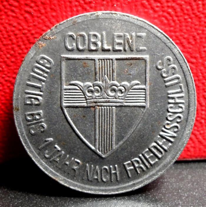 Nice 1918 Germany 25 Pfennig Kriegsgeld Coblenz Notgeld Coin