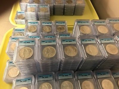 Pre 1921 Silver Morgan Dollar ICG MS65 S$1 Lot of 250 Mixed Dates and Mint Marks